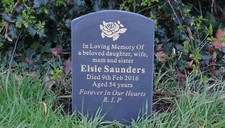 Personalised Engraved Slate Stone Memorial Headstone Grave Marker Plaque Gifts