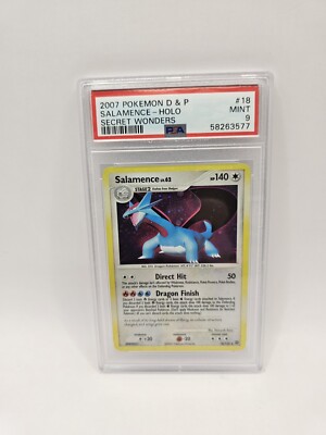 Pokemon Salamence 18/132 Secret Wonders PSA 9 Cosmos Holo Mint ENG