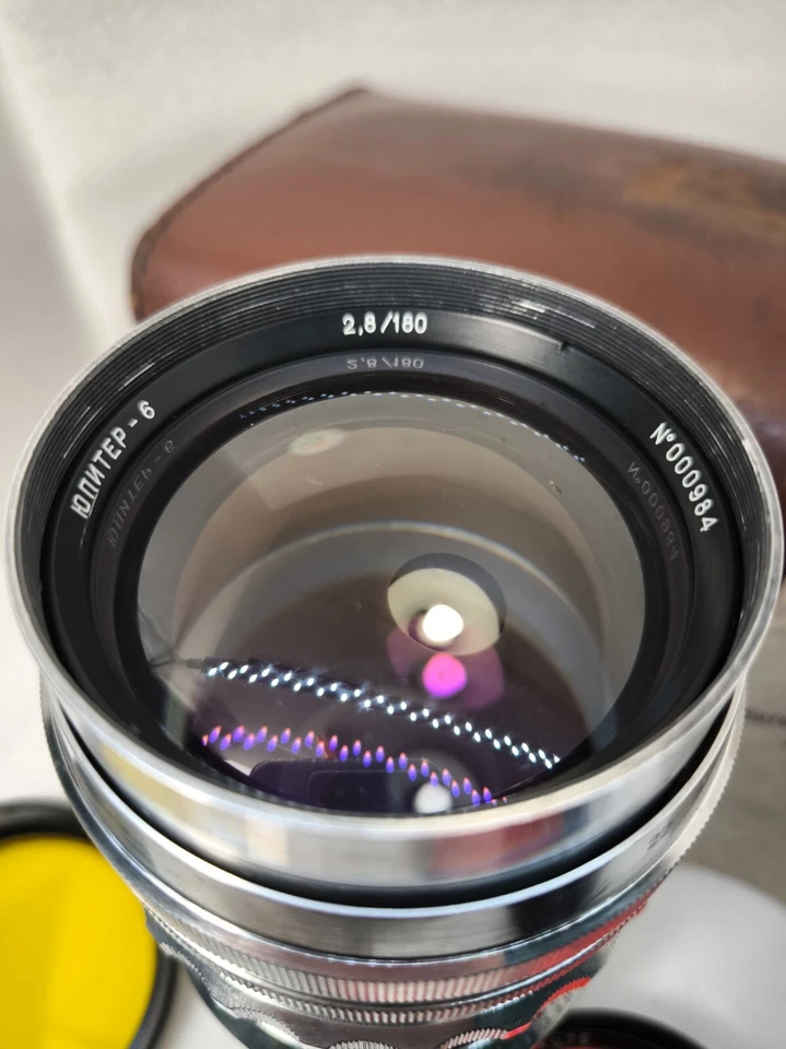 RARE JUPITER-6 f 2.8/180 Soviet KMZ M42 lens Zeiss Sonnar copy #000984 - Bild 4 von 4