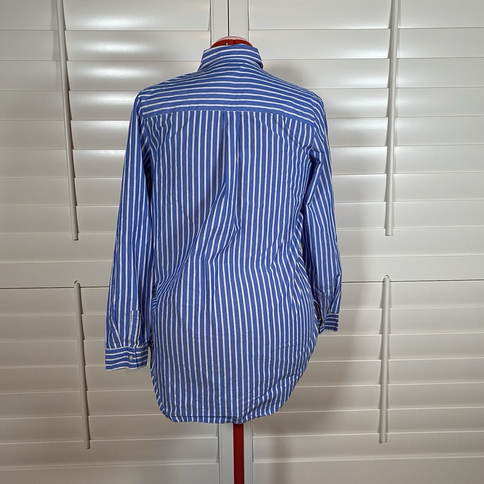 Gap Blue Striped Button Down Shirt Size Small - image 3