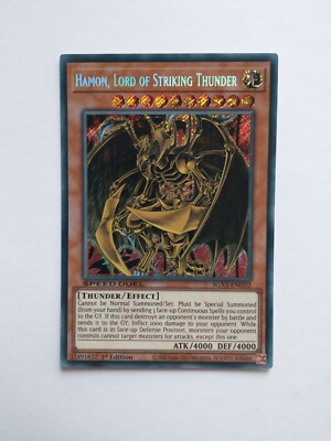 Yu-Gi-Oh Hamon, Lord of Striking Thunder SGX3-ENG02 Secret Rare NM