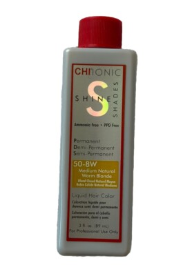 Farouk CHI Ionic Shine Shades 50-8W Medium Natural Warm Blonde Color 3oz 90ml