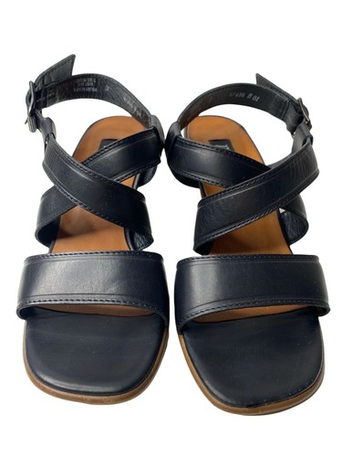black leather sandals size 5