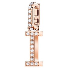 Genuine SWAROVSKI Charm Remix Letter "I" Rose Gold Plated 5437611
