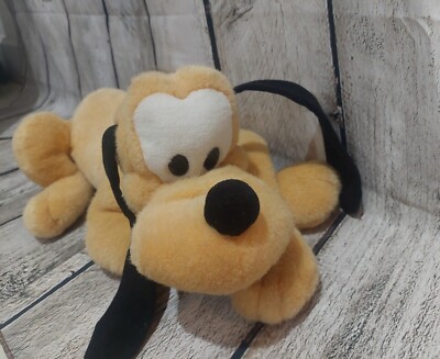 Disney Store Official Pluto 16'' Plush Laying Down Pluto Resting - GUC
