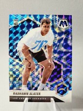 r06 Rashawn Slater No.371 RC Mosaic Reactive Blue 2021 Mosaic Rookie Chargers
