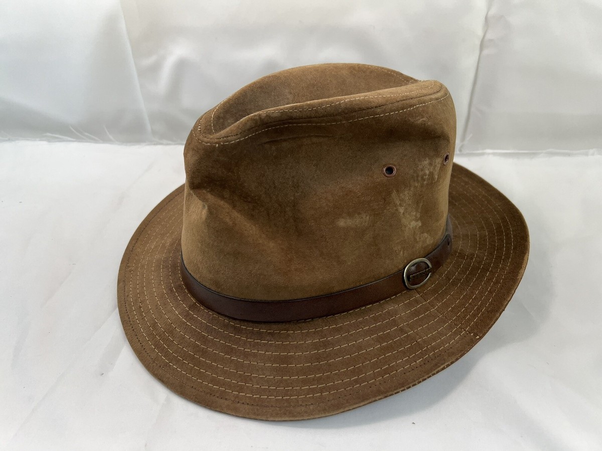 Vintage Stetson Cowboy Western Hat Felt Brown Genuine Suede