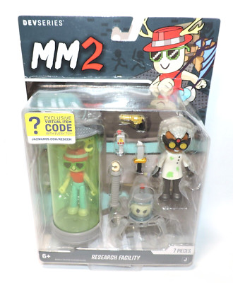 DevSeries MM2 Research Facility 7pcs Figures w/ Exclusive Virtual Item Code, NEW