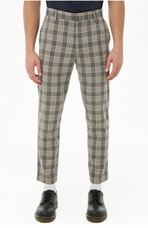 men's forever 21 plaid pants