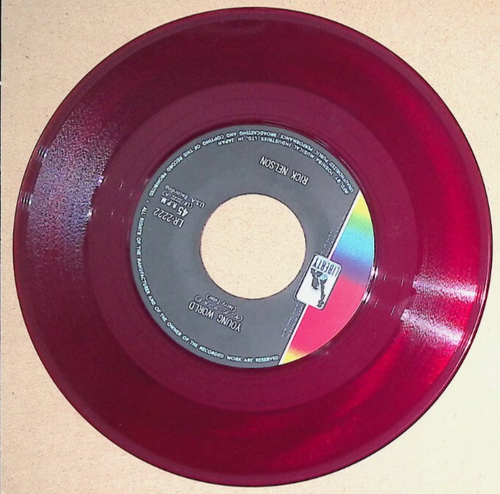 Ricky Nelson Young World RED Vinyl Japan 7" Hello Mary Lou Liberty LR-2222 1968 - Picture 7 of 8