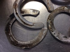 1 LUCKY ALUMINUM HORSESHOE Horse Shoe Metalwork-Arts  Craft - SHIPS FAST 