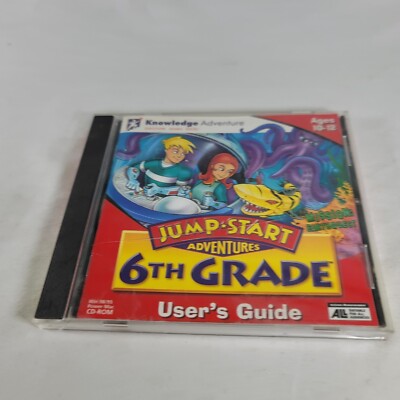 Jump Start Adventures CD-ROM Mission EarthQuest 6th Grade Mac/PC  1998 ages 10+