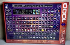 Eurographics Puzzle 1000 PC Periodic Table of the Elements Illustrated Brand New