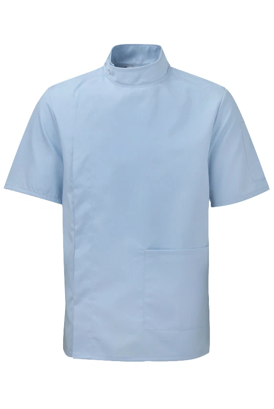 INSTEX MENS HEALTHCARE TUNIC MALE NURSE HOSPITAL DENTIST VET UNIFORM. SKY BLUE. INS35SK
