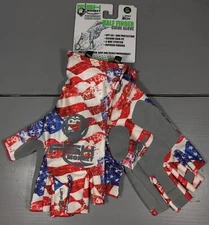 FISH MONKEY HALF FINGER GUIDE GLOVE XXL Stars and Stripes