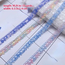 15 Yards DIY Lace Hollow Out Ribbon Edging Supplies Bowknit Tapes Trimming Craft