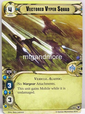 Warhammer 40000 Conquest LCG - Vectored Vyper Squad  #084 - Zogwort's Curse