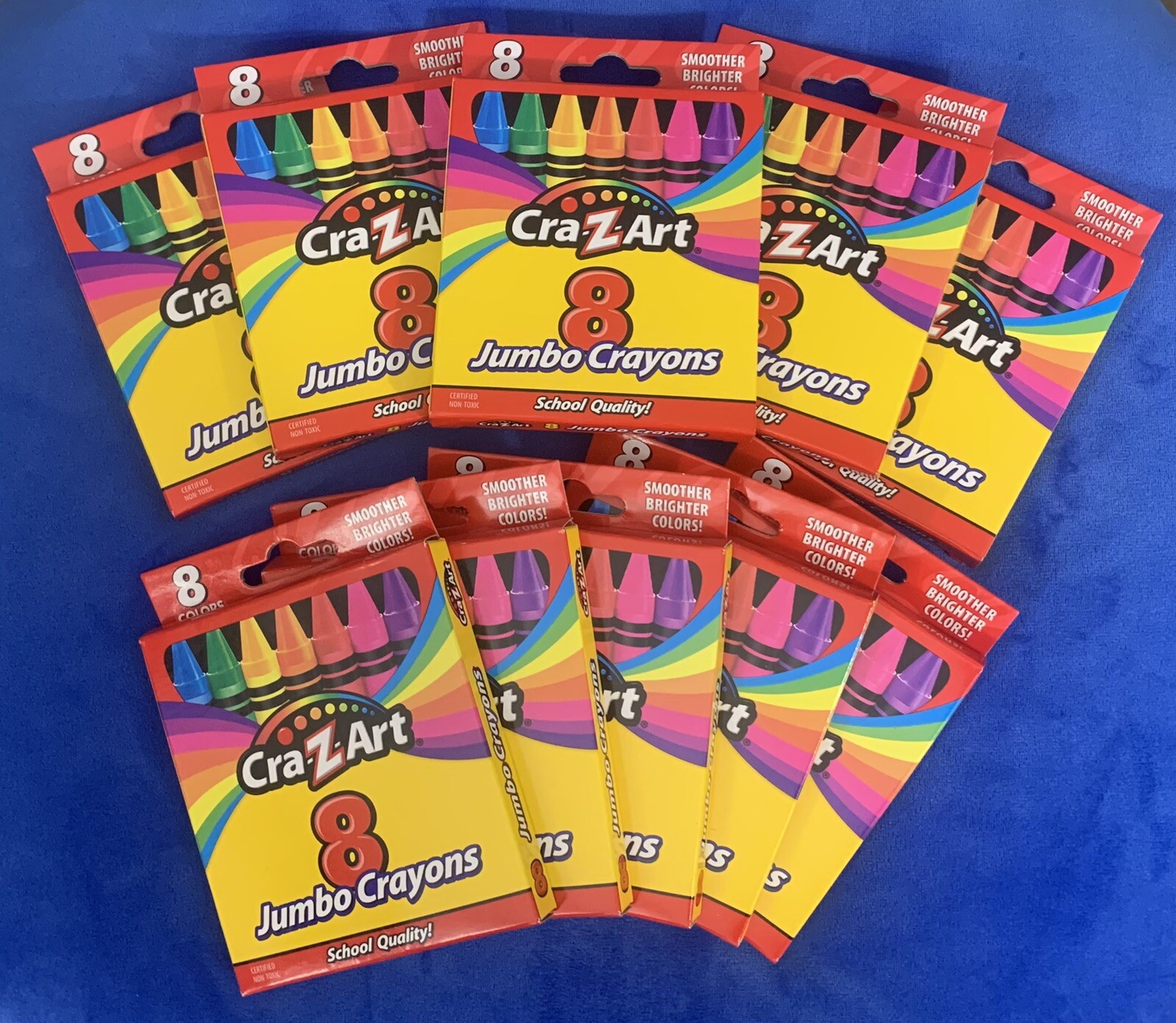 CraZArt Jumbo Crayons • 8 Count • SET OF 10 Boxes!!! eBay