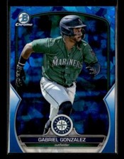 2023 Bowman Draft Sapphire Edition #BDC-72 Gabriel Gonzalez Seattle Mariners