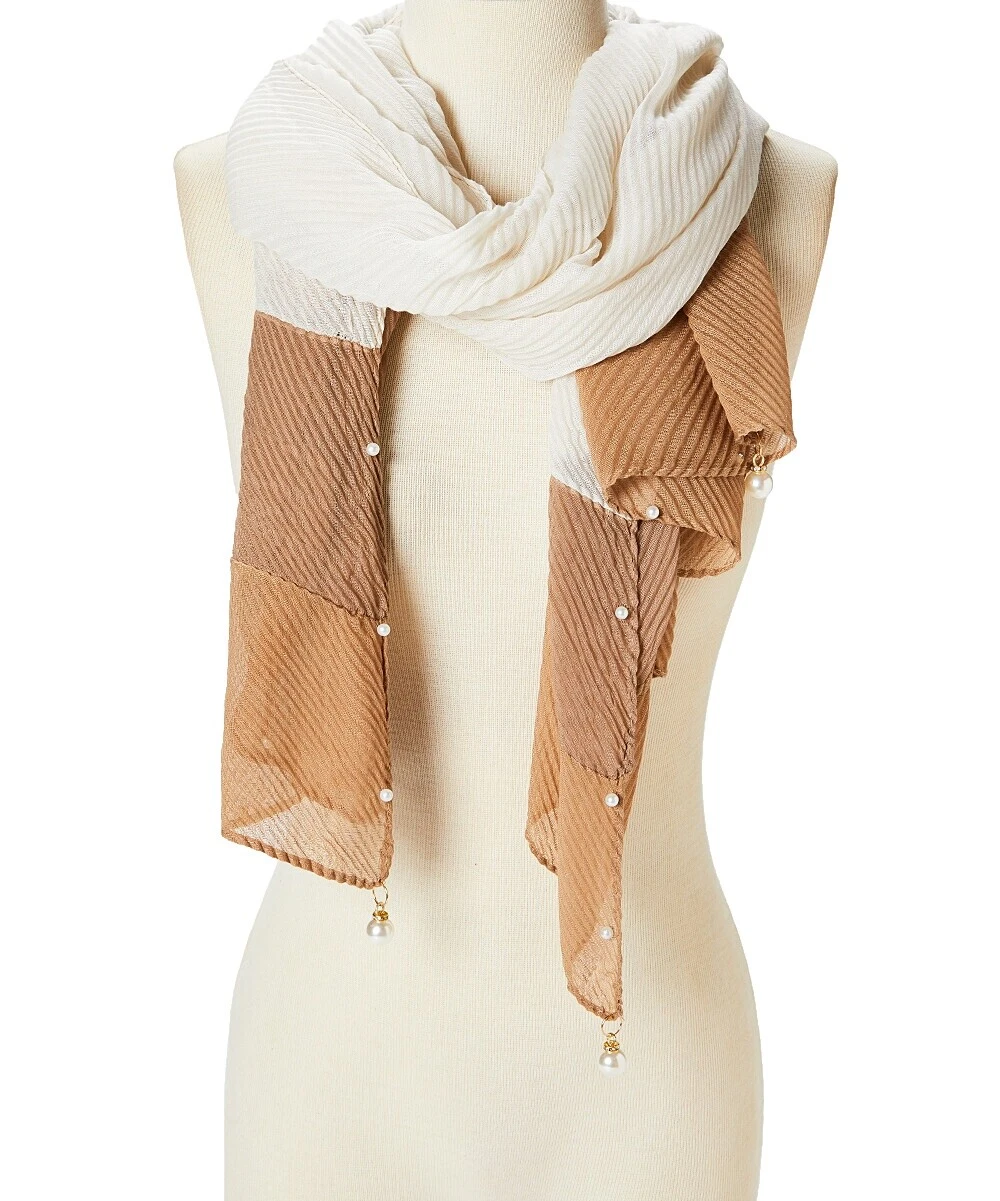 Brown Solid Scarves & Wraps for Women's Bohemian