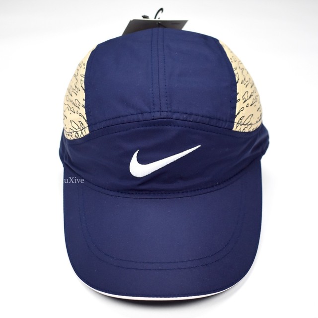 NWT Nike x Cav Empt Navy Beige Logo Tailwind Running Hat Cap FW18 DS AUTHENTIC | eBay