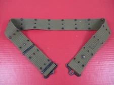 Original WWII US Army/USMC M1936 Pistol Web Belt OD Green - Dated 1944 - NICE