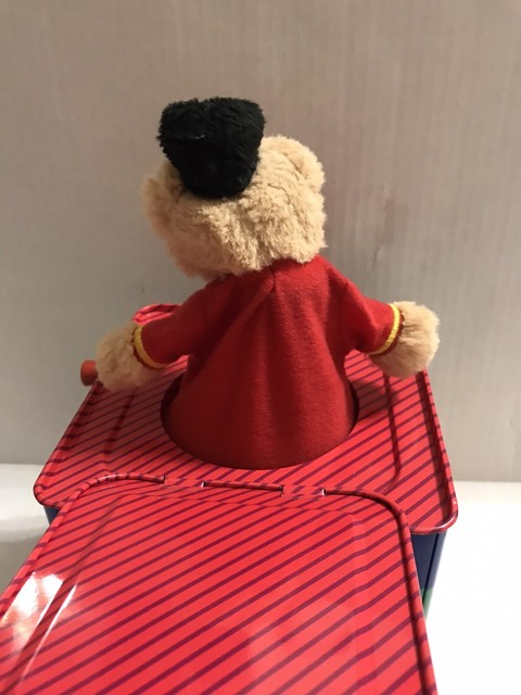 FAO SCHWARZ Jack-In-The-Box Musical Pop-Up Tin Box with Toy Bear for sale online