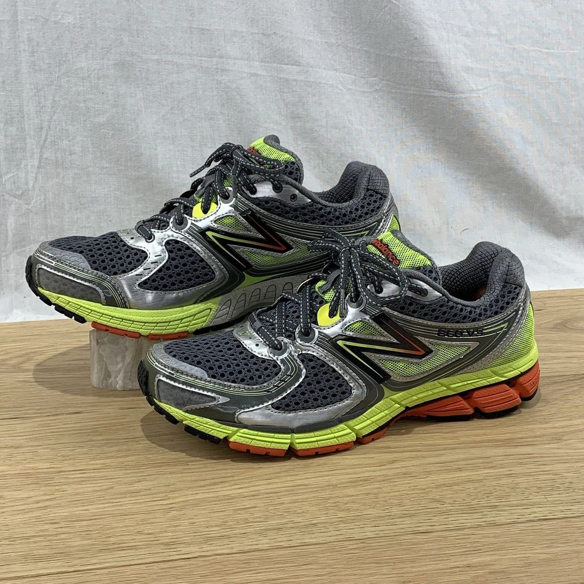 New‎ Balance 860 V2/V3 Running Shoes Blue Yellow Green Retro Trainer Men\'s 8.5 D New Balance Aimé Leon Dore X 860v2  main image 4
