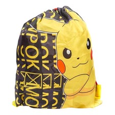 Children's Pokemon Trainer Bag PE Drawstring Strap Pikachu