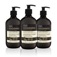 Goodness Lemongrass  Ginger Hand Wash, 500 ml Pack of 3 - Vegan Friendly 8.19 per litre