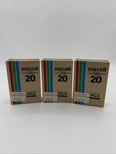 3X Maxell 20min. Epitaxial Compact Videocassette TC-20HGX G 