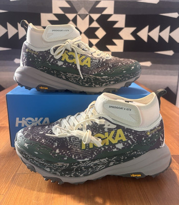 Hoka Speedgoat 6 Mid GTX Truffle Salt / Cement 1155152-TRFF Mens Size 8.5D