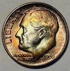 1953-P Roosevelt Dime, Gem BU, Beautifully Toned! Silver