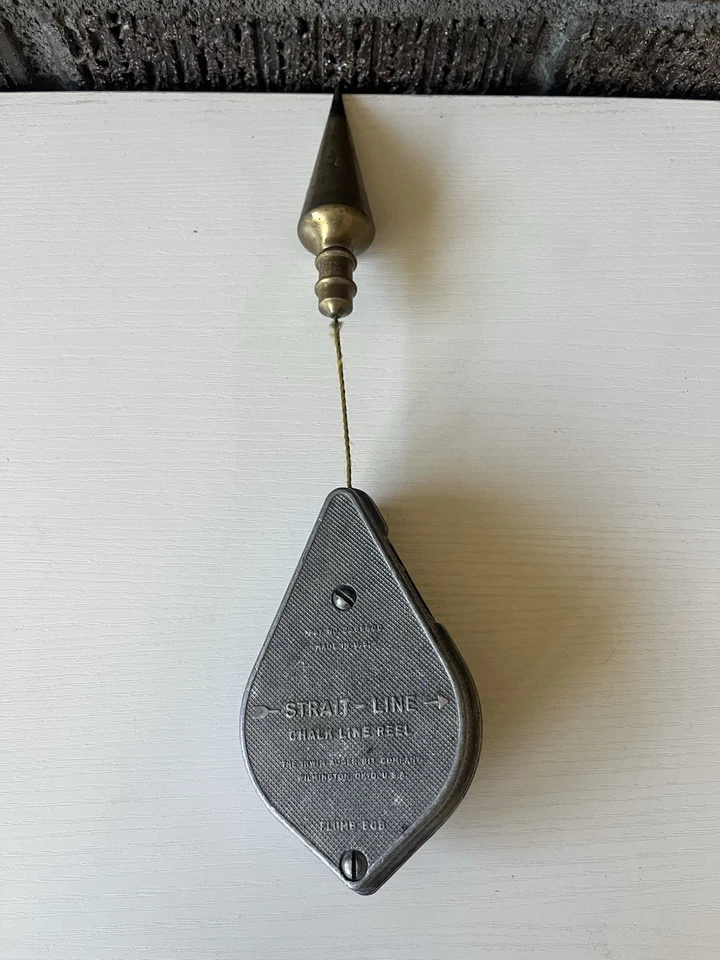 Vintage Irwin Straight-line Chauk, Brass Plumb Bob - Image 2 of 4