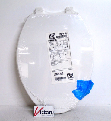 NEW Kohler Brevia Antimicrobial Quiet-Close Elongated Toilet Seat | 1378246-A-0