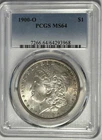 1900 O  MORGAN DOLLAR PCGS MS 64
