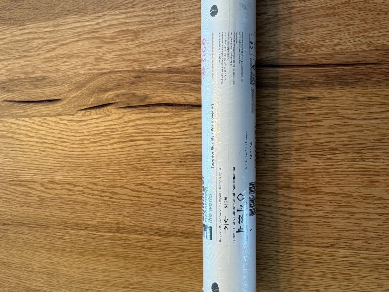 1 Roll Eijffinger Rice 2 Pink White Black Wallpaper 383514 10m x 52cm - New 5