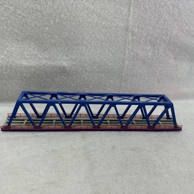 Tomytec N Scale Blue Truss Bridge For Train Set Layout Scenery