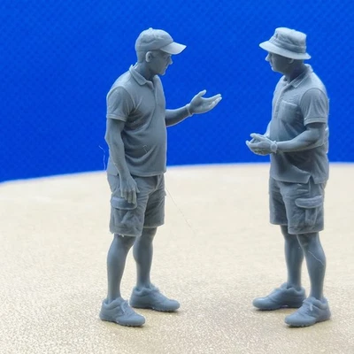 Diorama : 2 Hommes qui parlent stratégie -3D CREATIVE -1:43 - Photo 1/4