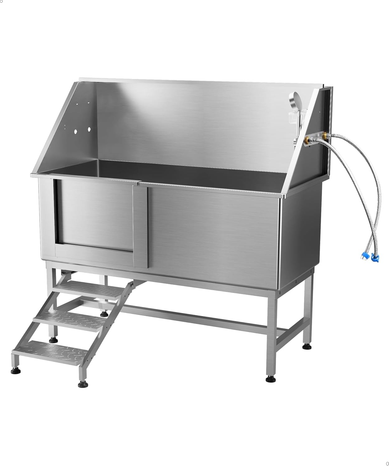 50"/62'' Pet Dog Grooming Tub w/ Stair & Ramp Profession Sta