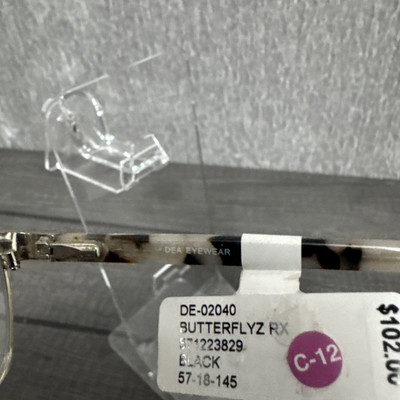 Dea Eyeglasses Frame DE-02040 Butterflyz RX Black 57-18-145 New | eBay