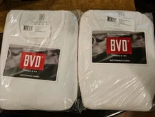 12- BVD Ribbed Cotton Tank  Mens SIZE M (Long)