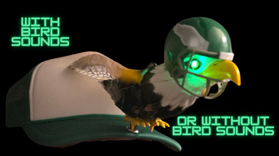 Philadelphia Eagles Hat Flapping Wings w/ Green LED Eyes and Helmet