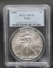 2009 1oz .999 Silver American Eagle | PCGS MS70 #291