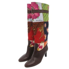 Salvatore Ferragamo Boots Women's Size 5 Multicolor Leather