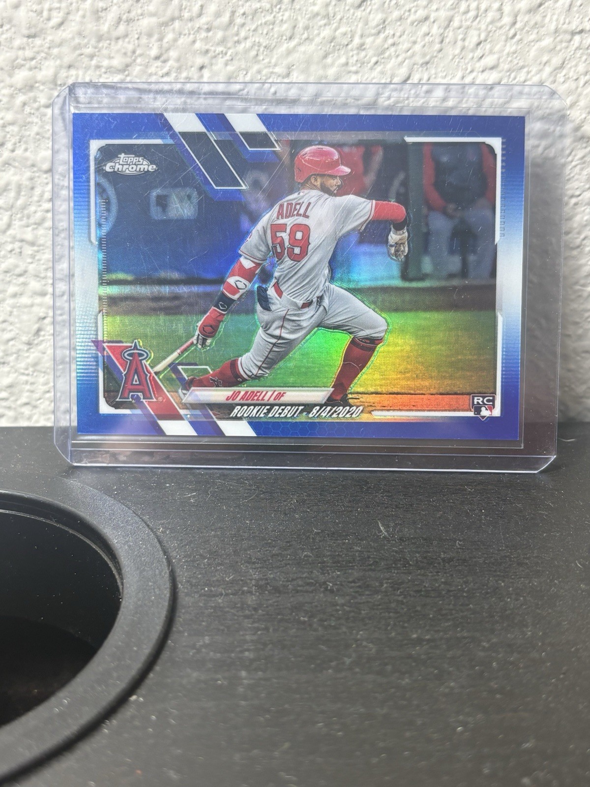 2021 Topps Chrome Update Jo Adell Blue Refractor /199 Rookie RC #USC40 Angels