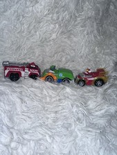 Paw Patrol Set of 3 Diecast Rescue Vehicles LOOSE