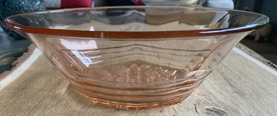 20/30er Jahre Schale Original Glasschale Art Deco Diamond Glasware Company Ø23cm
