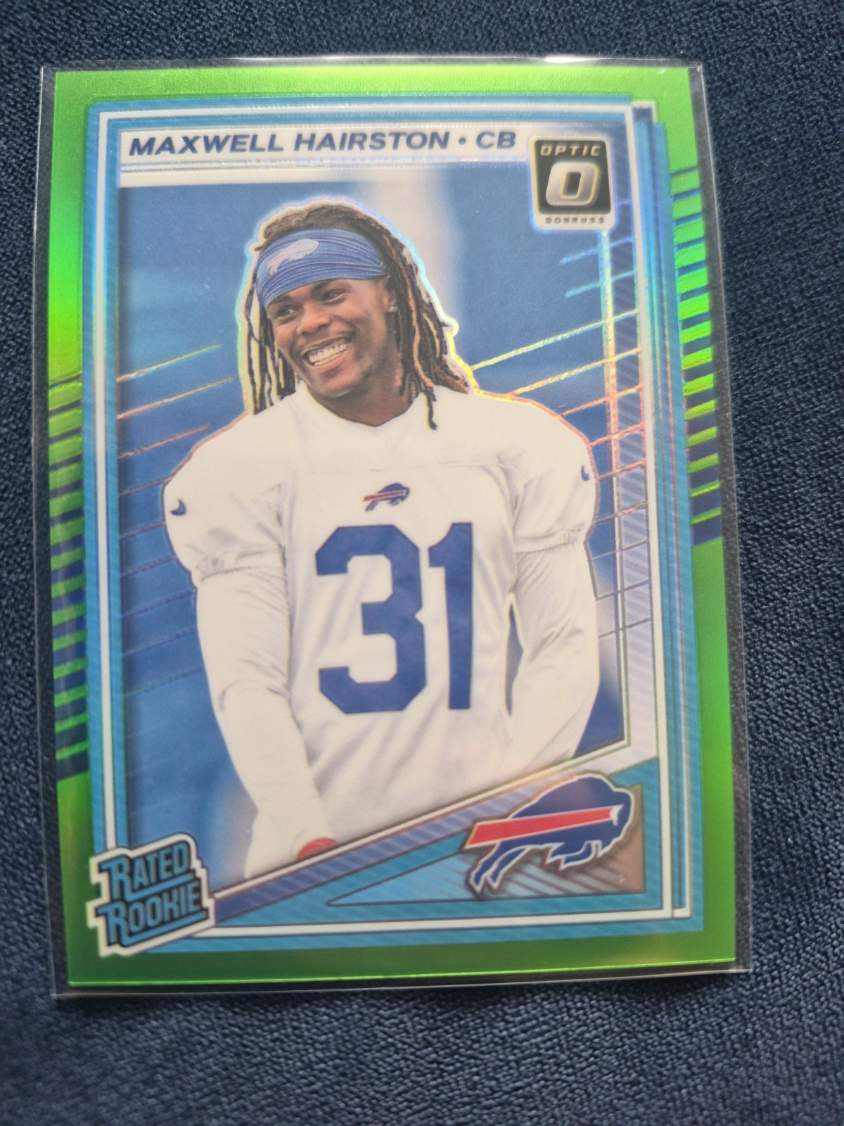 2025 Donruss Optic Lime Green Maxwell Hairston 104/199 Buffalo Bills #286
