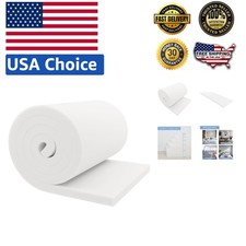 Rectangular 72" x 24" x 1" Upholstery Foam Cushion - Ideal for Versatile Use